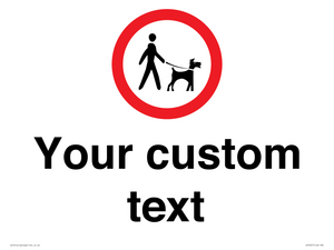 IV7267: Custom Road regulatory Dogs on leads