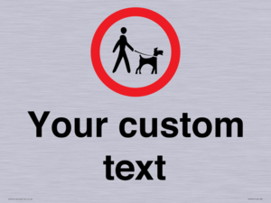 IV7267: Custom Road regulatory Dogs on leads