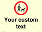 IV7267: Custom Road regulatory Dogs on leads