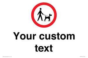 IV7267: Custom Road regulatory Dogs on leads