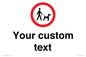 IV7267: Custom Road regulatory Dogs on leads