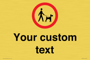 IV7267: Custom Road regulatory Dogs on leads
