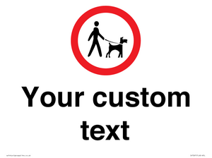 IV7267: Custom Road regulatory Dogs on leads