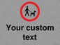 IV7267: Custom Road regulatory Dogs on leads
