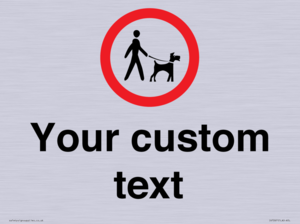 IV7267: Custom Road regulatory Dogs on leads