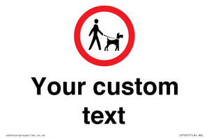 IV7267: Custom Road regulatory Dogs on leads