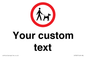 IV7267: Custom Road regulatory Dogs on leads