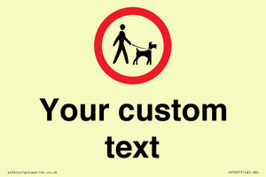 IV7267: Custom Road regulatory Dogs on leads