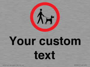 IV7267: Custom Road regulatory Dogs on leads