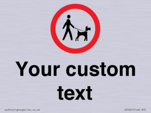 IV7267: Custom Road regulatory Dogs on leads