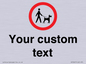 IV7267: Custom Road regulatory Dogs on leads