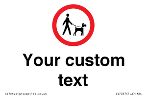 IV7267: Custom Road regulatory Dogs on leads