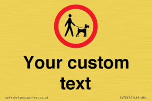 IV7267: Custom Road regulatory Dogs on leads