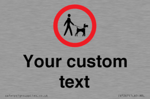IV7267: Custom Road regulatory Dogs on leads