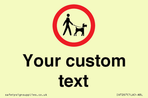 IV7267: Custom Road regulatory Dogs on leads