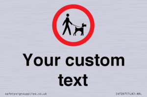 IV7267: Custom Road regulatory Dogs on leads