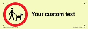 IV7267: Custom Road regulatory Dogs on leads