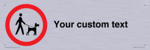 IV7267: Custom Road regulatory Dogs on leads