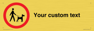 IV7267: Custom Road regulatory Dogs on leads