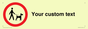 IV7267: Custom Road regulatory Dogs on leads