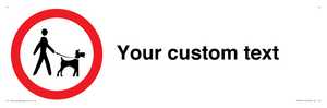 IV7267: Custom Road regulatory Dogs on leads
