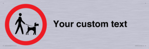 IV7267: Custom Road regulatory Dogs on leads
