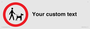IV7267: Custom Road regulatory Dogs on leads