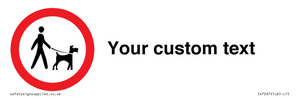IV7267: Custom Road regulatory Dogs on leads
