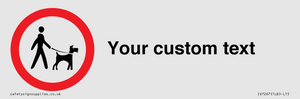 IV7267: Custom Road regulatory Dogs on leads