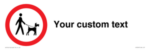 IV7267: Custom Road regulatory Dogs on leads
