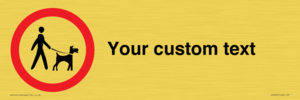 IV7267: Custom Road regulatory Dogs on leads