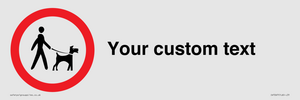 IV7267: Custom Road regulatory Dogs on leads