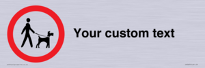 IV7267: Custom Road regulatory Dogs on leads
