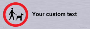 IV7267: Custom Road regulatory Dogs on leads