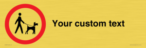 IV7267: Custom Road regulatory Dogs on leads