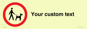 IV7267: Custom Road regulatory Dogs on leads