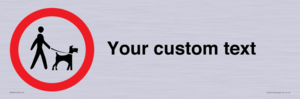 IV7267: Custom Road regulatory Dogs on leads