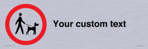 IV7267: Custom Road regulatory Dogs on leads