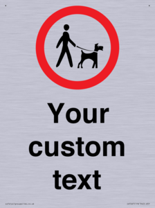 IV7267: Custom Road regulatory Dogs on leads