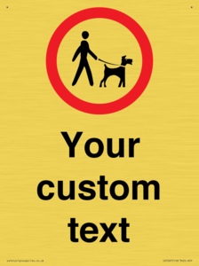 IV7267: Custom Road regulatory Dogs on leads