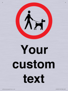 IV7267: Custom Road regulatory Dogs on leads