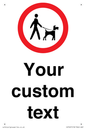 IV7267: Custom Road regulatory Dogs on leads