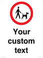 IV7267: Custom Road regulatory Dogs on leads