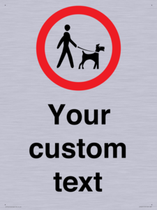 IV7267: Custom Road regulatory Dogs on leads