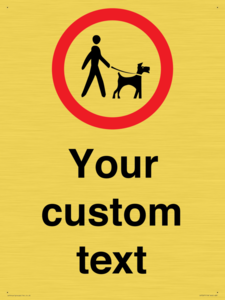 IV7267: Custom Road regulatory Dogs on leads