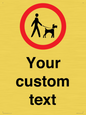 IV7267: Custom Road regulatory Dogs on leads