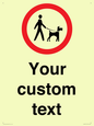 IV7267: Custom Road regulatory Dogs on leads