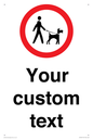 IV7267: Custom Road regulatory Dogs on leads