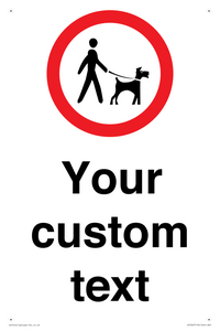 IV7267: Custom Road regulatory Dogs on leads