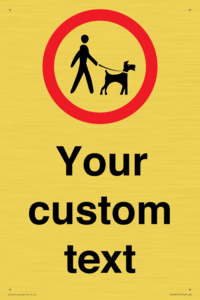 IV7267: Custom Road regulatory Dogs on leads